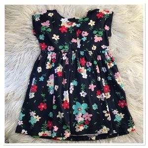 Hanna Andersson Floral Cotton Dress Multicolor Size 5